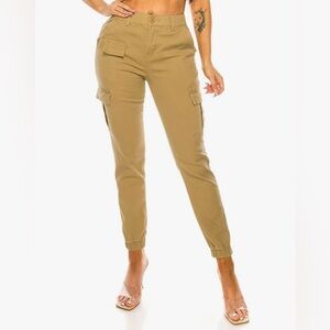 Women's Tan Cargo Pants